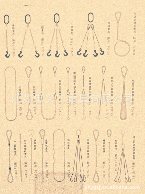厂价直销优质吊带索具/钢丝绳索具/女包索具复奢饰品链条图片