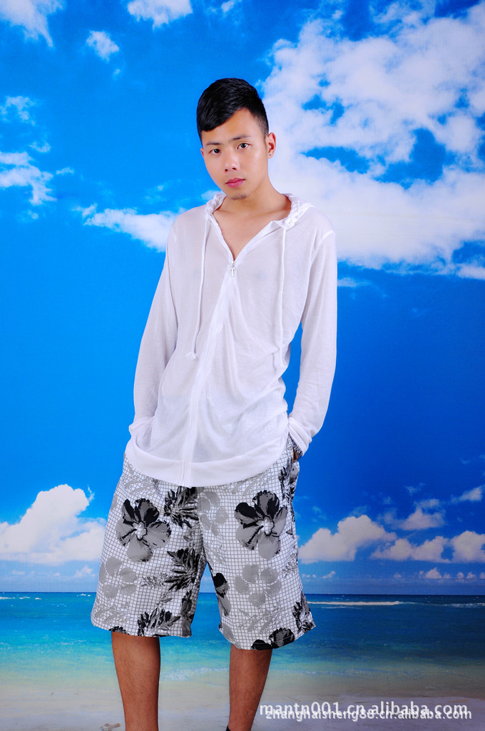 <em>淘宝格子</em>大花热裤沙滩裤批发 <em>男式短裤</em> 女士情