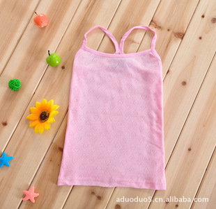 供应批发日单尾货童装吊带纯棉儿童吊带背心百搭款