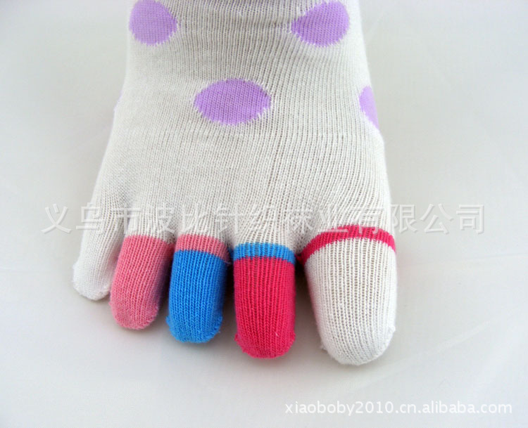 【厂家直销 新款糖果卡通带跟<em>五趾袜</em>棉袜<em>女</em>脚
