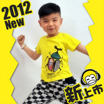 品牌儿童服装厂家批发 2012年夏季韩国休闲运动 打底针织衫现货