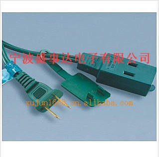 电源线-供应美标两极插头 美标多种颜色电源线