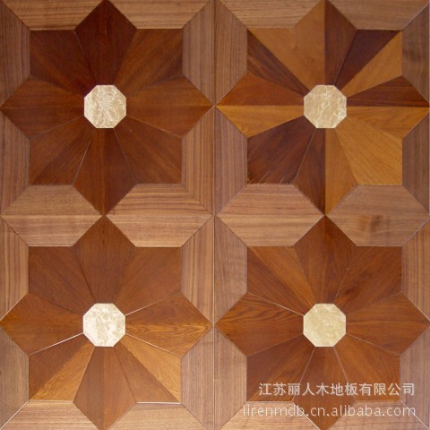 实木大理石镶嵌拼花地板 实木复合地板价格及