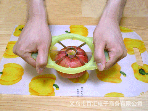 新款苹果造型水果切片器 不锈钢苹果刀切果器 家居工具切苹果器z图片