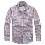 秋装新款 男装 海澜之家 商务休闲 纯棉 男款碎花长袖衬衣