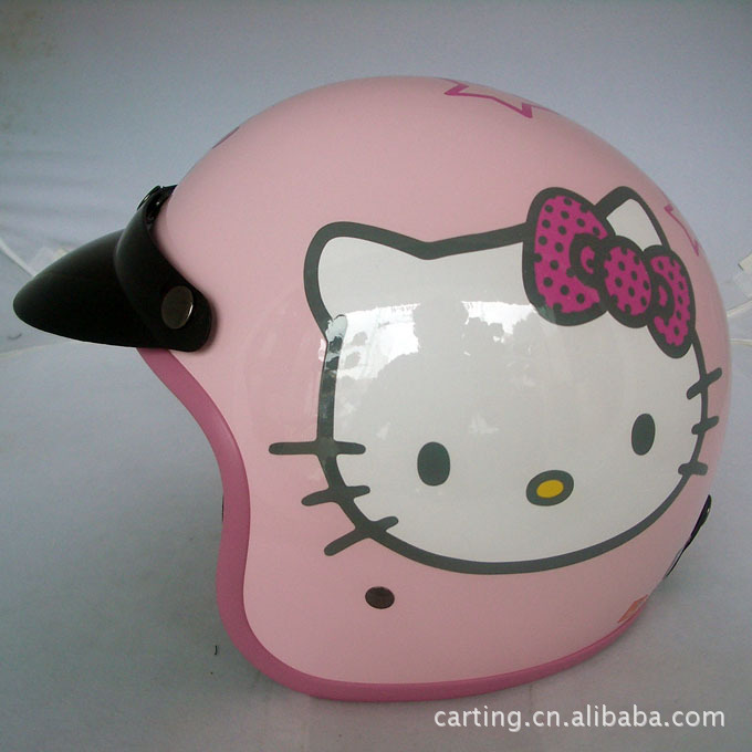 【台湾智同EVO 3\/4半盔 复古盔 309星星Kitty 