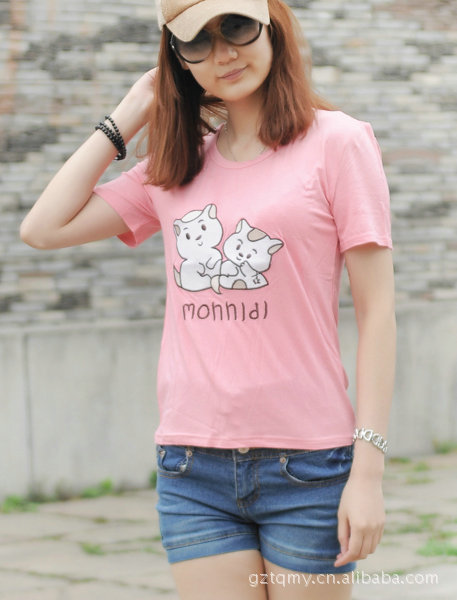 【优质厂家】批发纯色T桖 定制短袖工作服 连