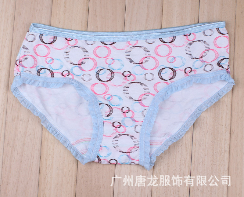 【厂家直销 少女时代<em>纯棉女内裤</em> 圆点花纹<em>女内</em>