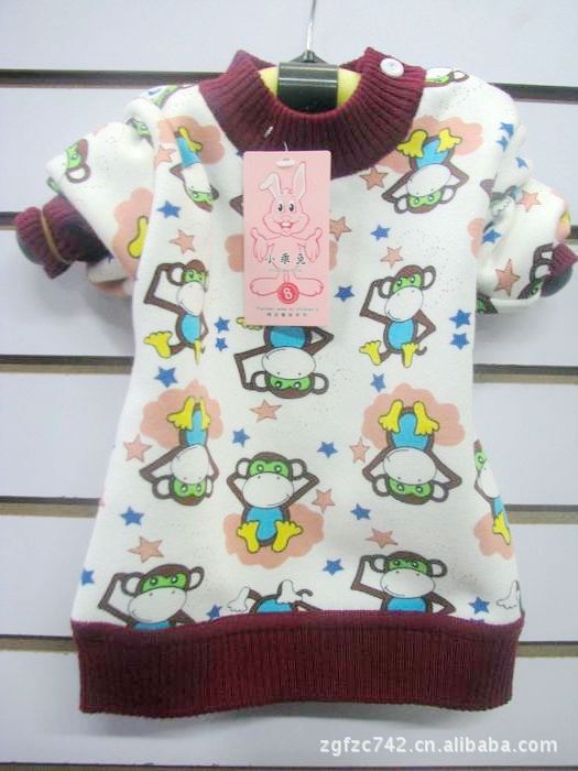【2012秋冬装 可爱韩版加绒<em>女童</em>卡通<em>动物女童</em>