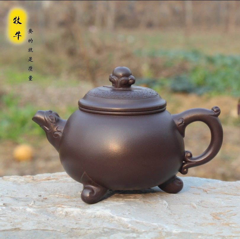 砂壶 原矿紫泥龙顶戏珠160毫升 国家技术员制