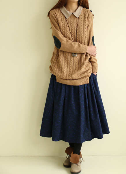 拾9341-0.39 2012冬新款系森林文艺系田园碎花