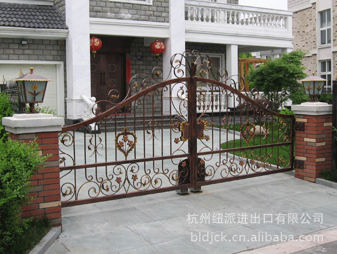 厂家直销 优质铁艺大门,金属门,wrought iron gate