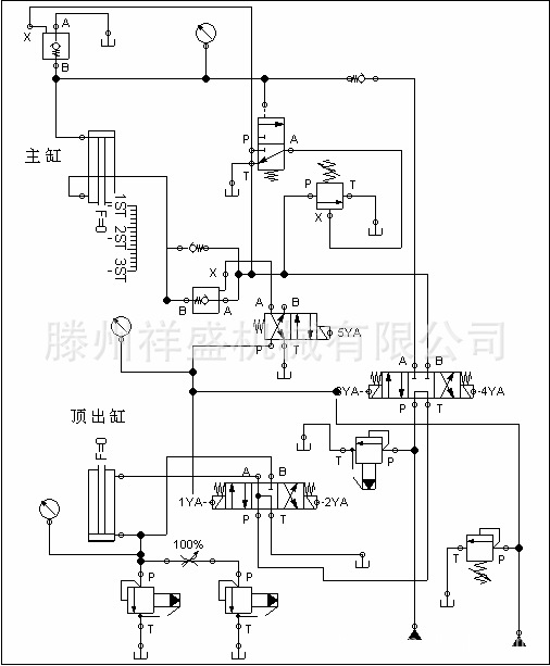 60t四柱液压机 四柱油压机 【专业只为生产 诚信只为服务】   ★电路