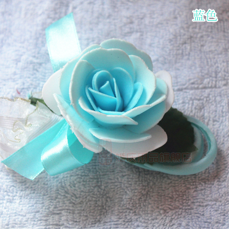 新娘手腕花 伴娘手花 <em>结婚姐妹花</em> 手腕花 结婚手