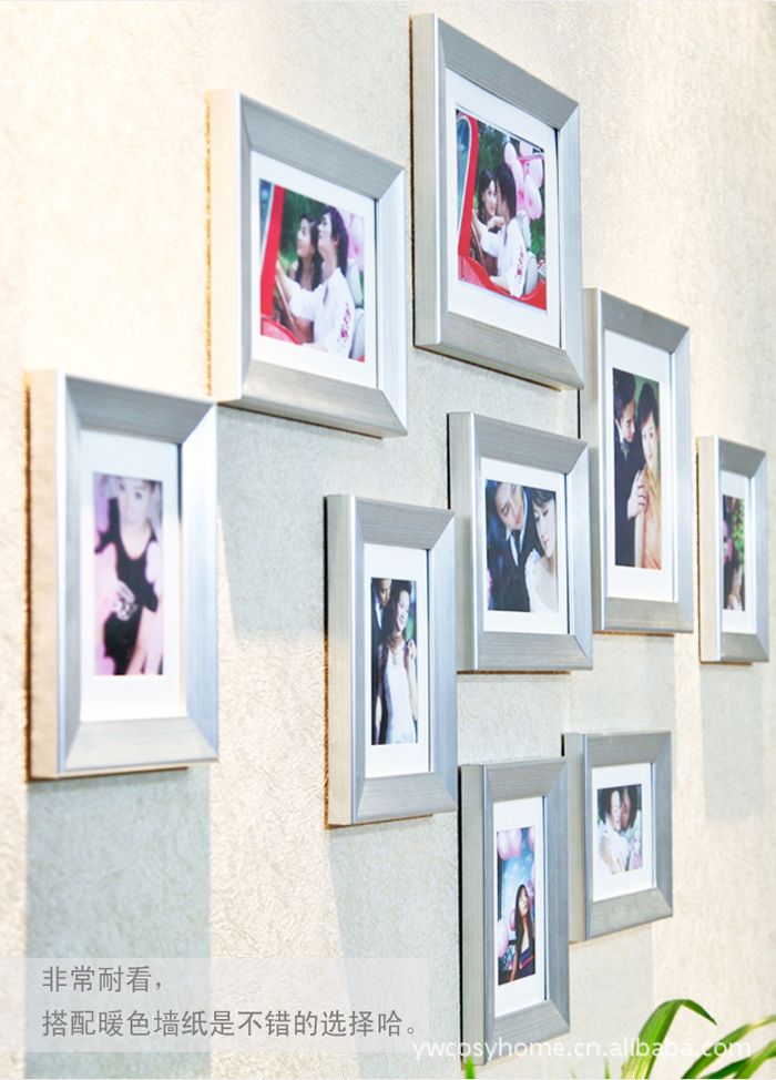 家居<em>照片</em>墙9框组合<em>照片</em>墙相框墙<em>艺术墙</em>创意相