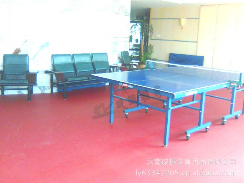 云南昆明 专业乒乓球地胶 室内乒乓球PVC地垫