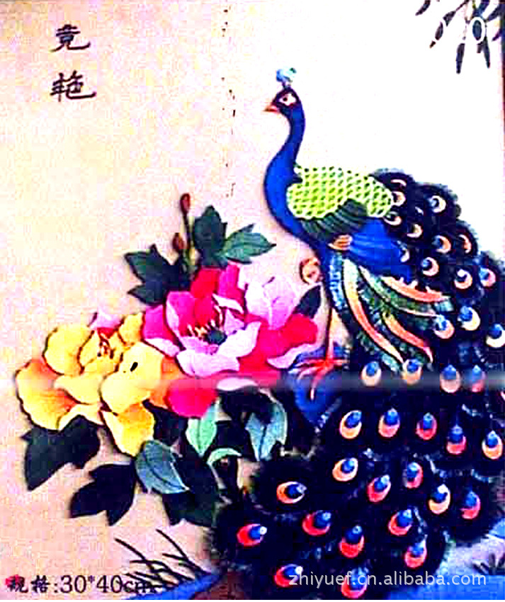 布艺贴画是用纺织品为主要材料制作的画,又称丝绫堆绣.早在一千多