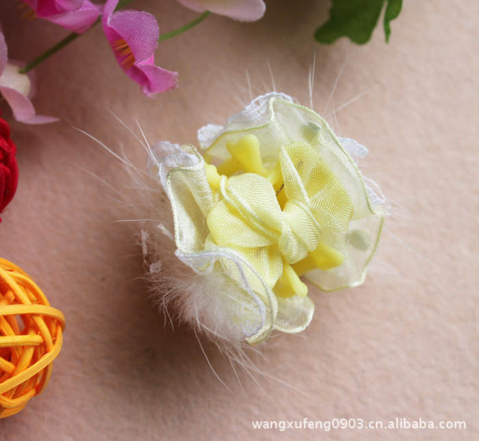 批发采购发饰、头饰-流行美 <em>头彩</em>同风格绢纱缎