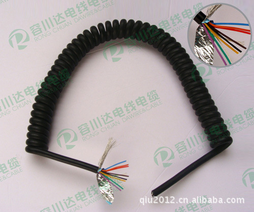 PU弹簧线材、环保PU弹簧线缆、弹簧线缆生产