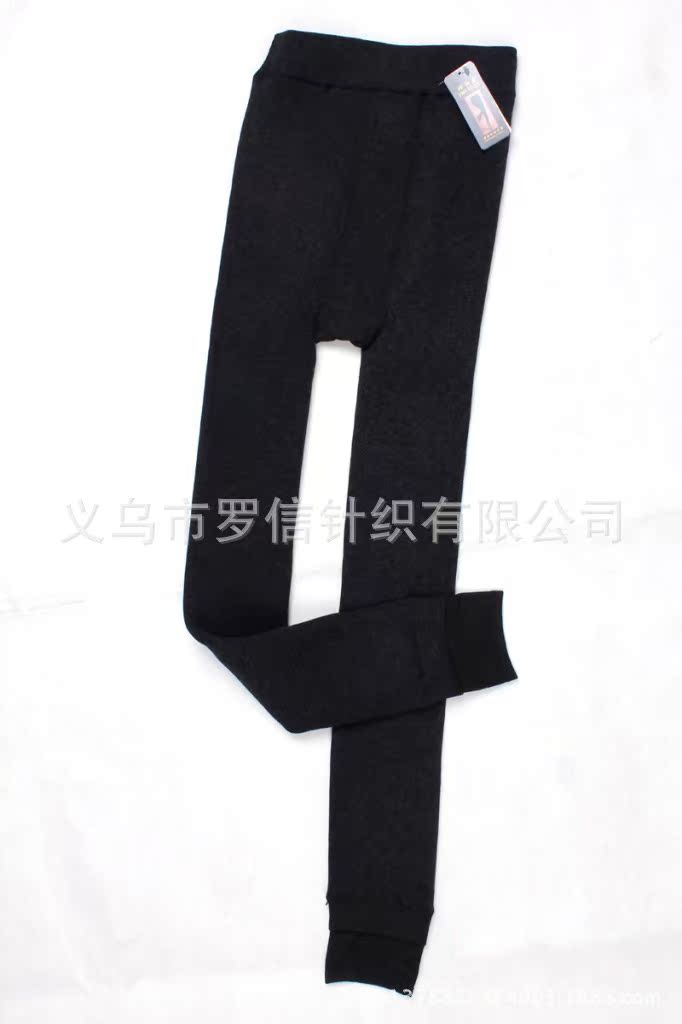 羊毛黑色女士<em>打底裤</em> <em>女</em>显瘦秋冬保暖裤 加绒加