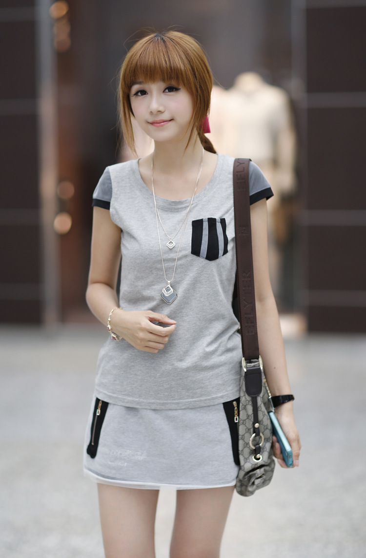 厂家直销 <em>2046女装</em>修身两件套装上下套装 免费