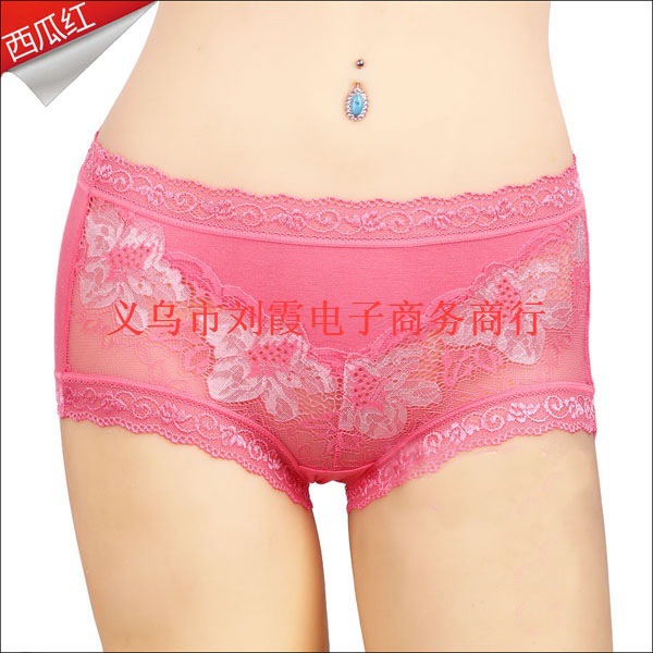 纤维女士<em>内裤</em> 蕾丝边 超性感镂空<em>透明 女内裤</em> -