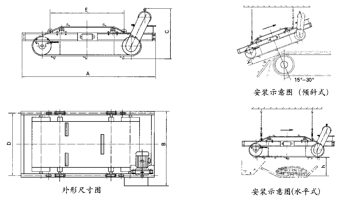 生产rcyd(c)-t系列超强永磁自卸式除铁器 除铁器 永磁