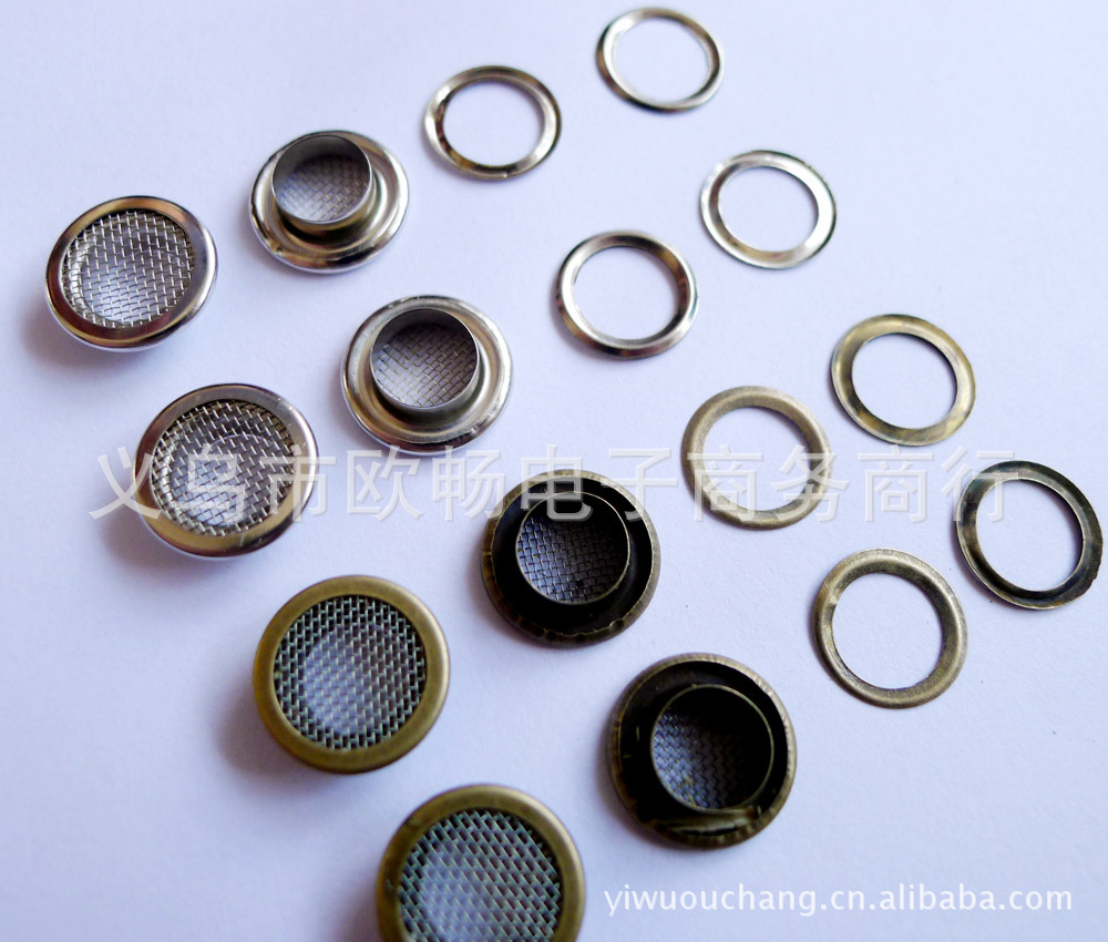 钮扣-批发 14mm 铜质 带网<em>气眼</em> <em>运动</em>鞋<em>气眼</em> 服