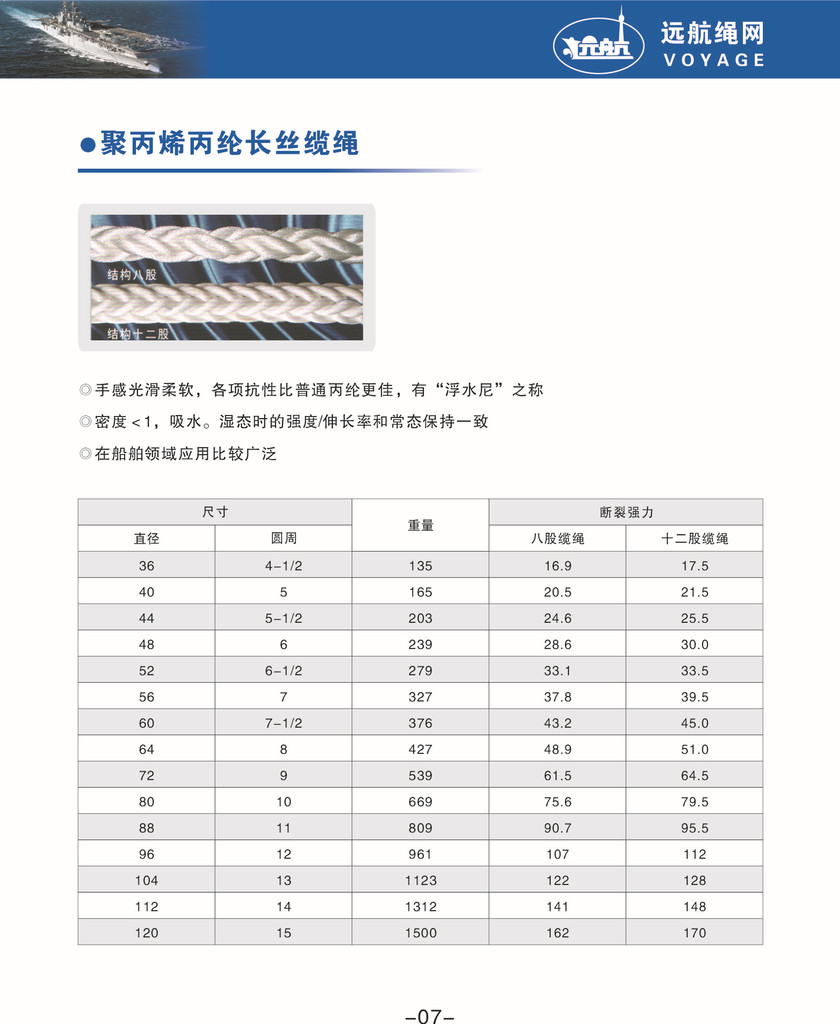 江苏泰州工厂批发江苏缆绳 泰州缆绳哪家好 优质船用