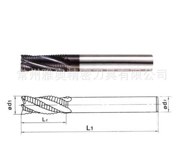 合金粗铣刀 粗皮侧铣刀 钨钢波刃铣刀图片,合金粗铣刀