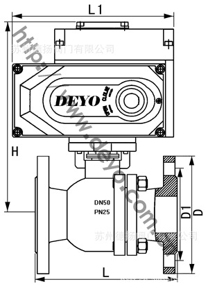 電動球閥結構圖