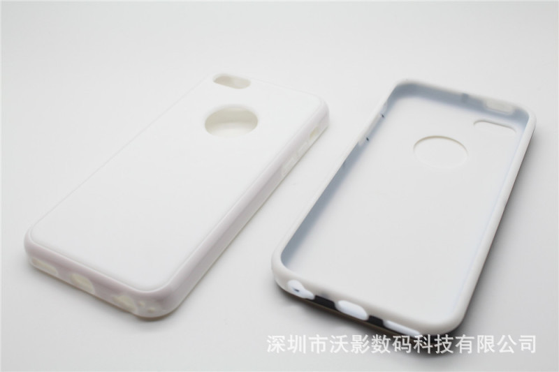 iphone5c曬紋雙色軟殼