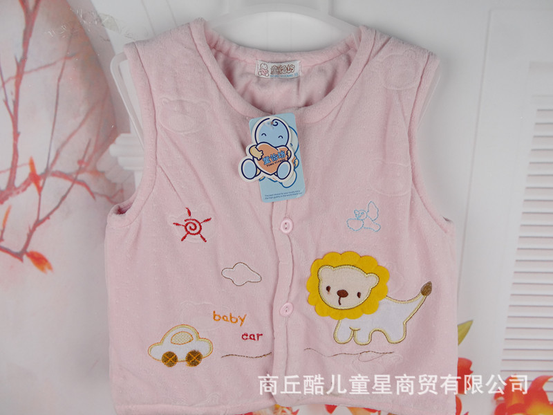 秋装爆款儿童<em>水晶绒马甲</em>/婴幼儿保暖背心/外穿