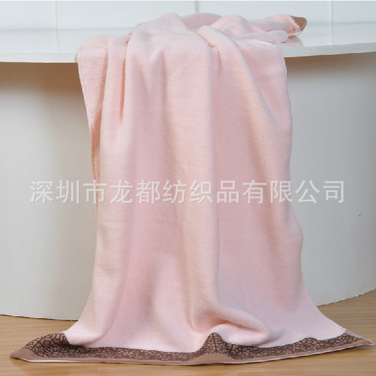 复古风包边浴巾 首图