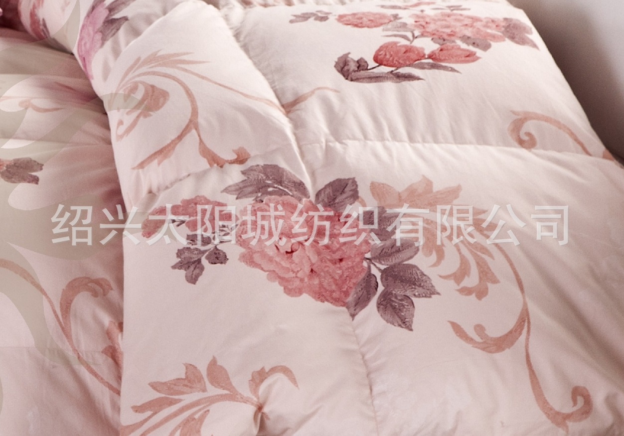 羽绒被壳枕壳纯棉半成品立衬切穿现场充绒羽绒被60支缎纹磨毛柔软