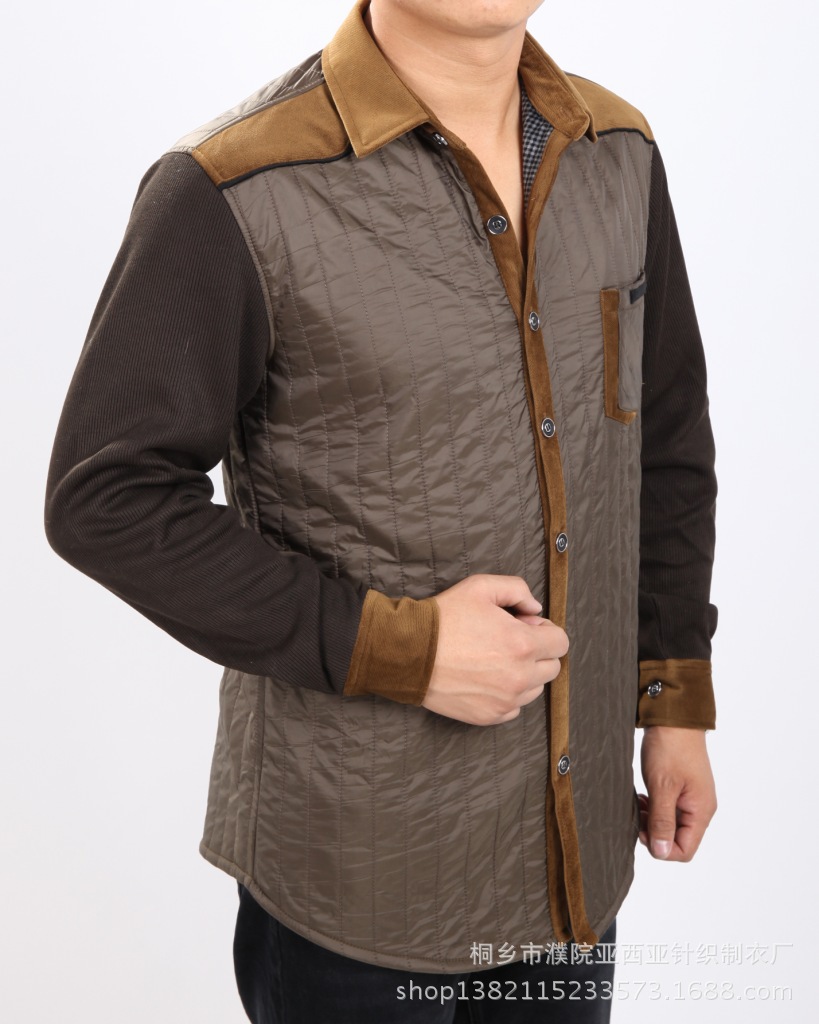 新款男装保暖衬衫