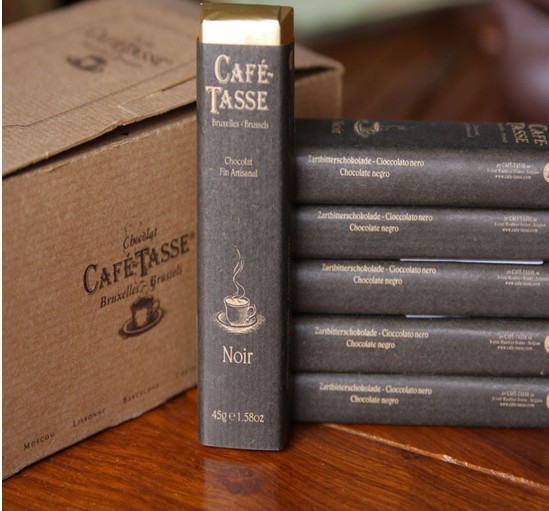 比利时进口咖啡特使77%可可黑巧克力45g情人