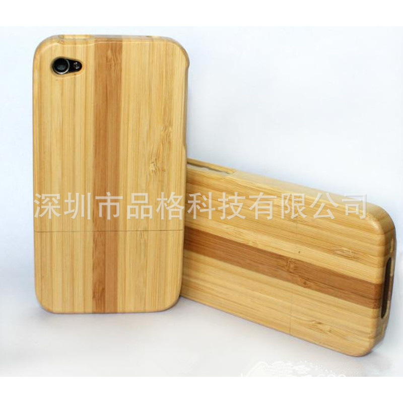 iphone4原木手机壳 木制手机壳 纯天然材质 防
