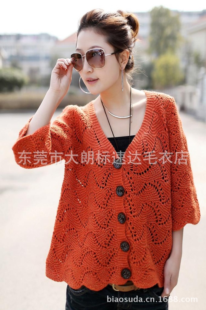 【<em>网络</em>爆款! 韩版 女式针织衫 开衫 针织衫<em>毛衣</em>
