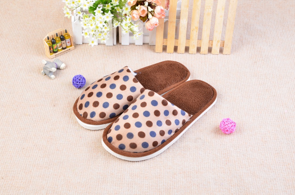 2013圆点帮面家居拖鞋 棉拖鞋厂家直销批发慈溪拖鞋夏季拖鞋慈溪23