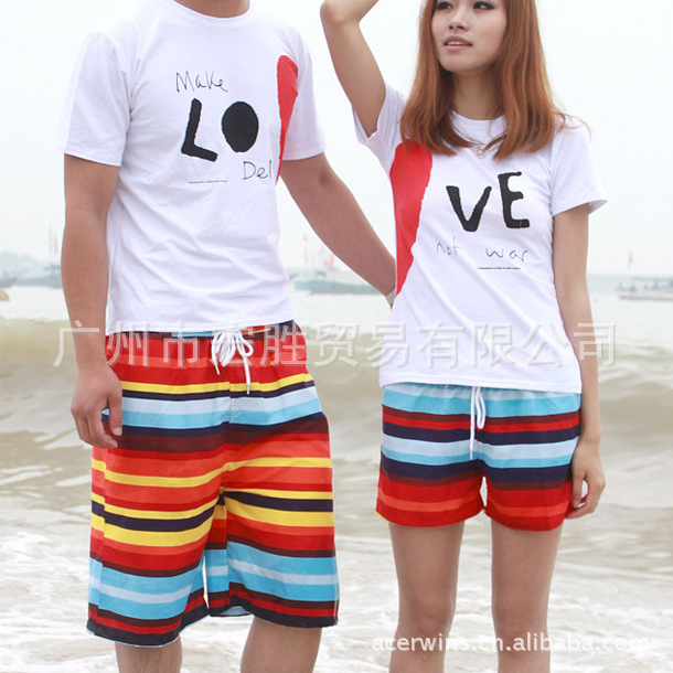 廠傢批發情侶情侶裝情侶t恤大碼韓國短袖寬松t恤情侶新款男女批發・進口・工廠・代買・代購