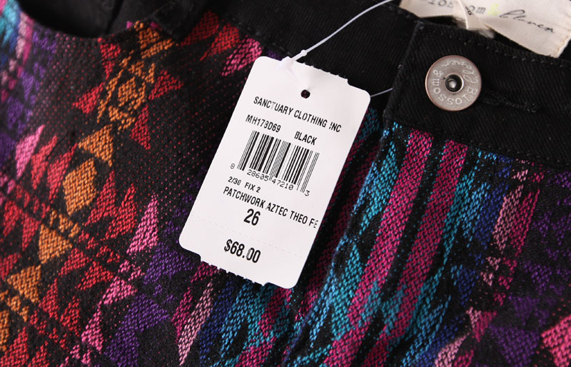 【2702 外贸原单批发 民族风几何图案<em>女式短裤</em>