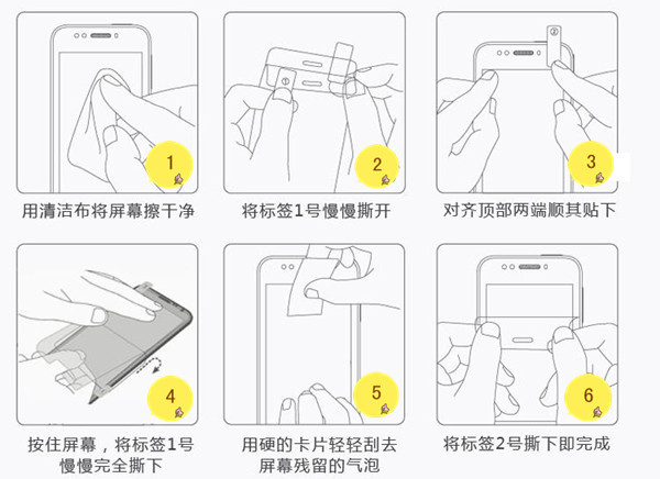 保護膜怎麼貼