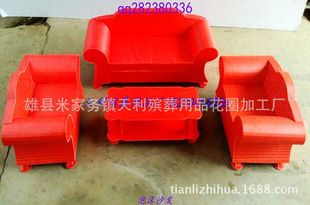 新款泡沫纸活 沙发 天利殡葬用品纸活厂家制作