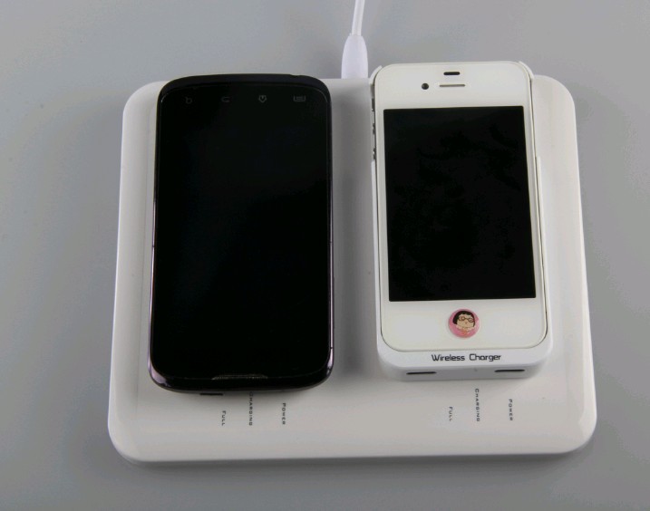 【Q300无线充电双充 安卓苹果手机无线充电器