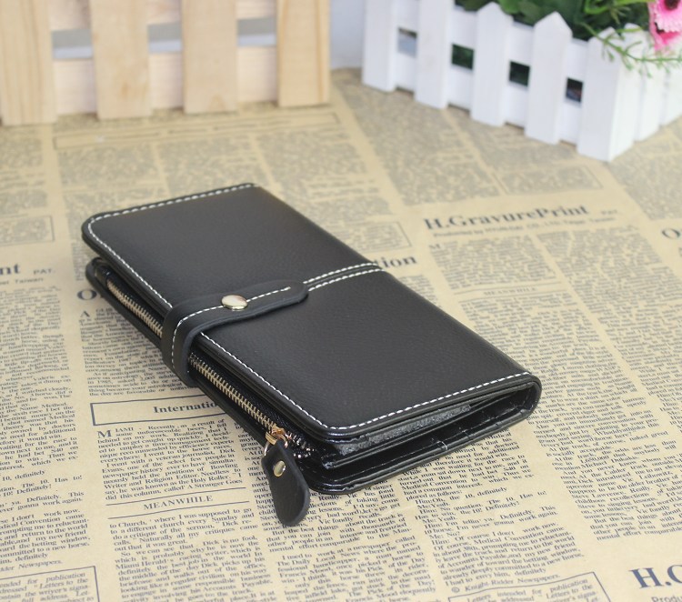 3799搭扣拉链两折长款钱包可放手机 22.8元 (7)