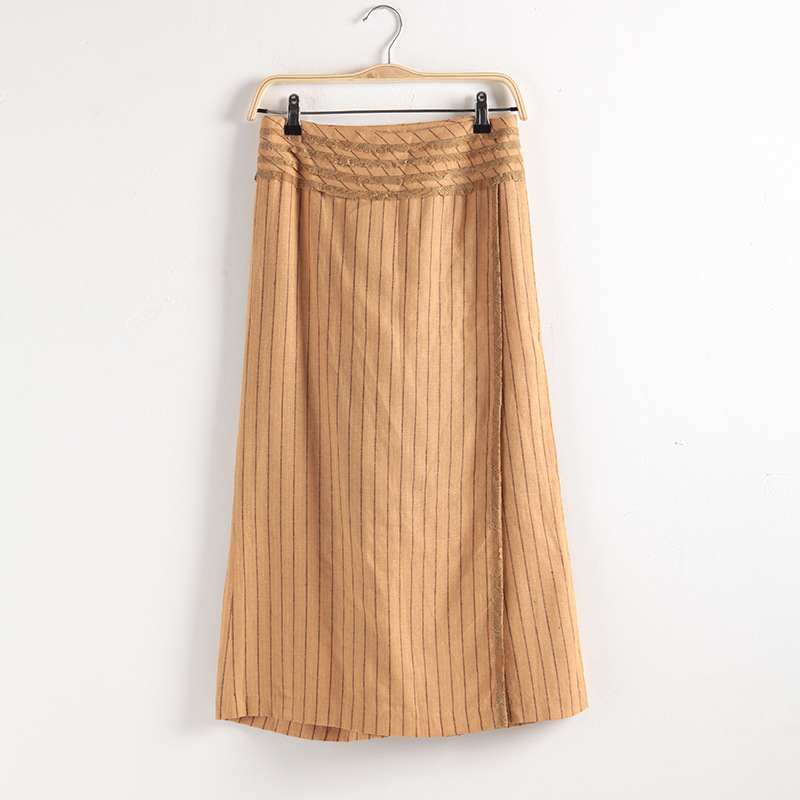 意大利品牌原单 棉麻文艺 裤裙 半身裙 女装 - 意