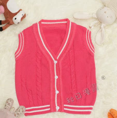 童<em>针织衫</em>-厂家批发 秋日漫画 纯棉线衣男女童毛