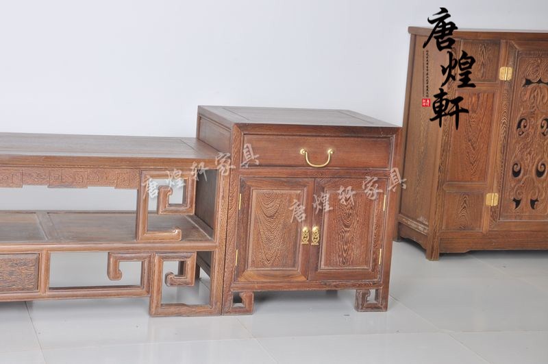 鸡翅木老式电视柜 (12)