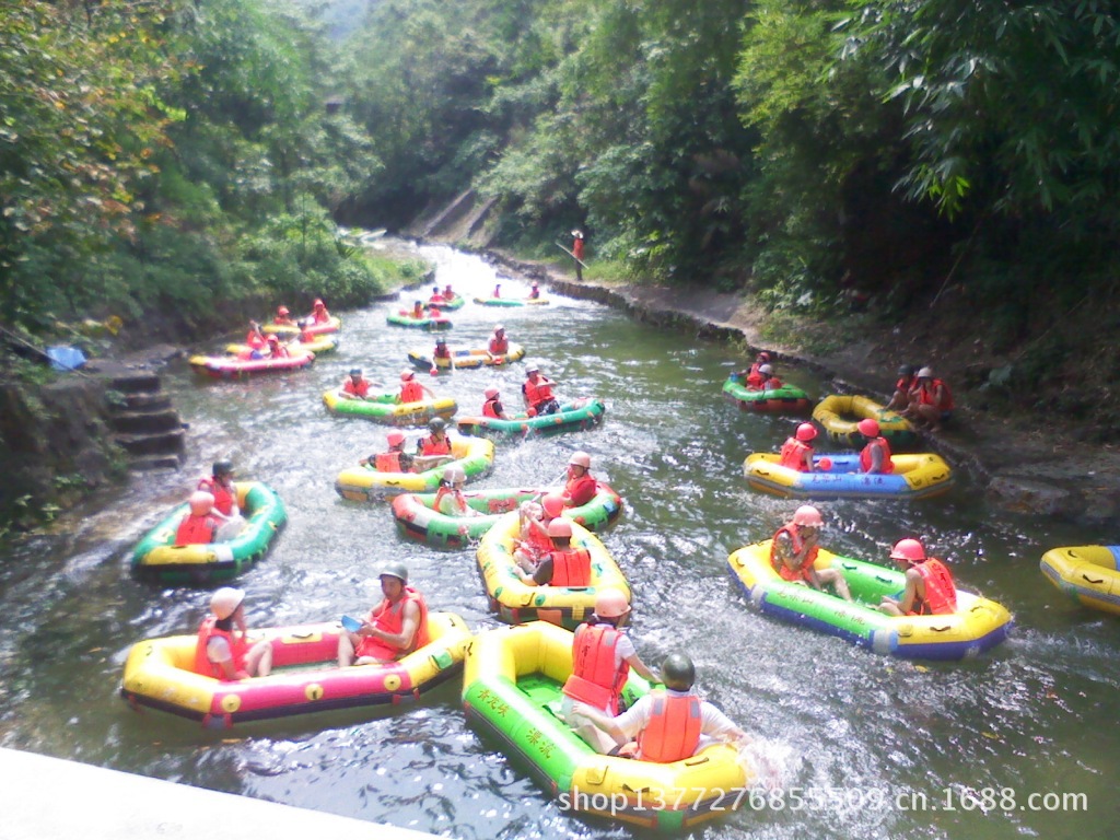 漂流船、皮划艇-吹气小型独木舟-漂流船、皮划